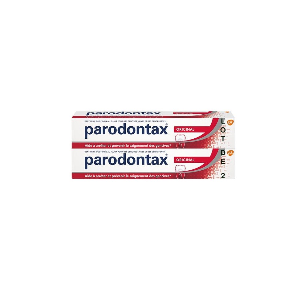 Parodontax Dentifrice Pâte au Fluor 2x75ml