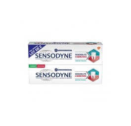 Sensodyne Dentifrice Sensibilité & Gencives Menthe Fraîche 2x75ml