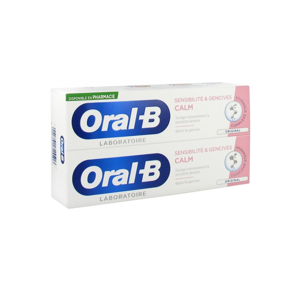 Oral B Dentifrice Sensibilité Gencives 2x75ml