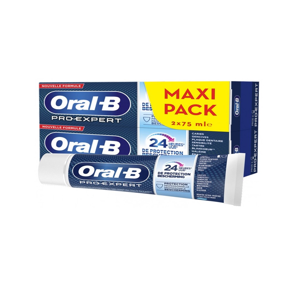 Oral B Dentifrice Expert Menthe Fraich 2x75ml