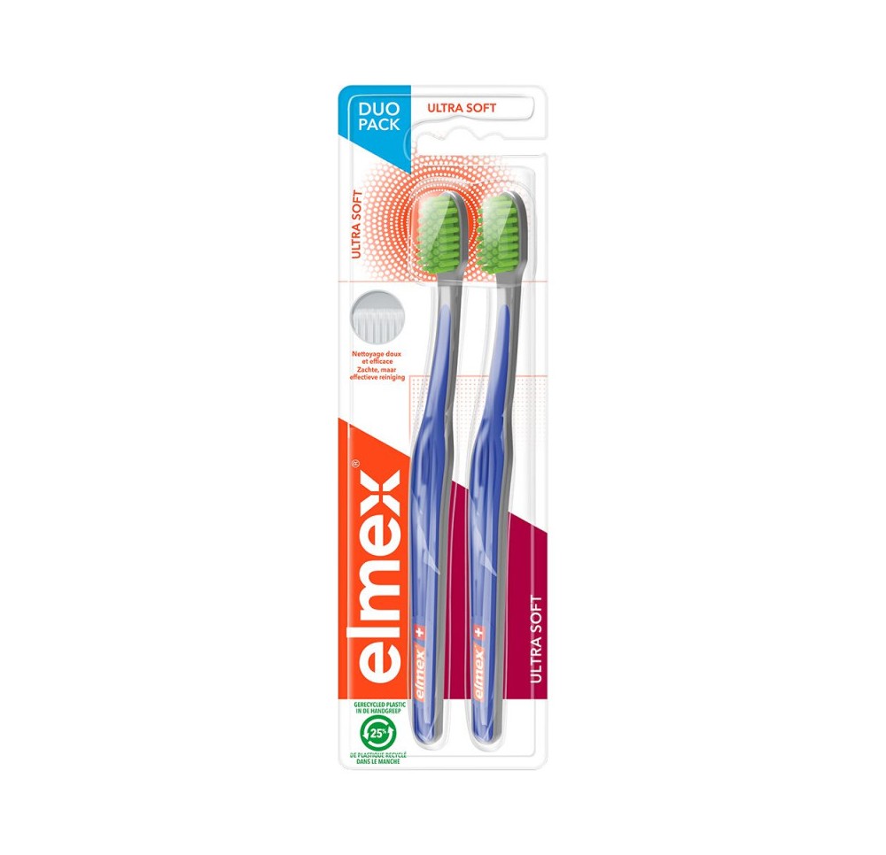 Elmex Brosse à Dents A/Carie Ultrasoft x2