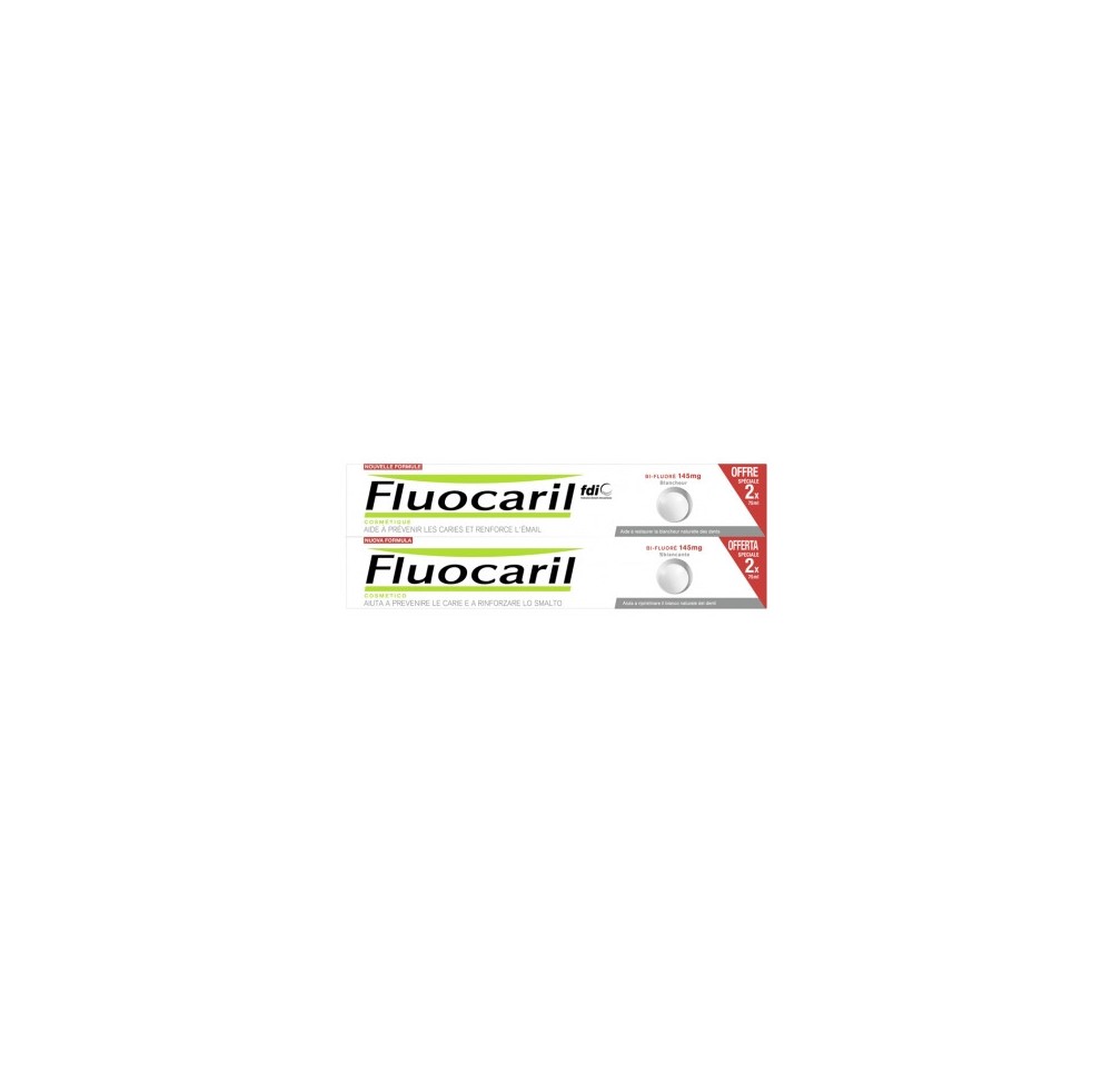 Fluocaril Dentifrice Blancheur 2x75ml