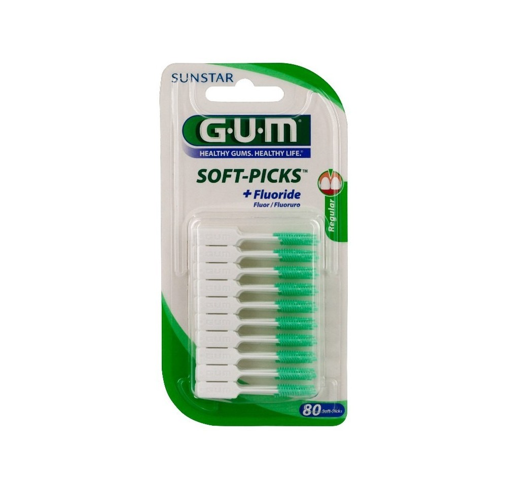 Gum Soft Picks Fluoride Plus x80