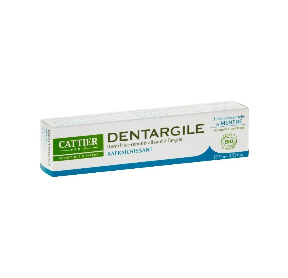 Cattier Dentifrice Dentargile Menthe 75ml