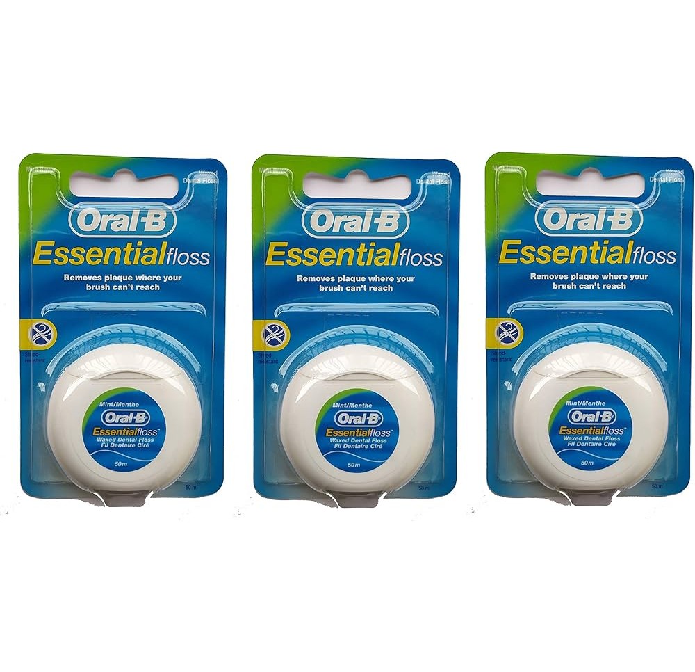 Oral B Fil Dentaire Ciré Mentholé 50m