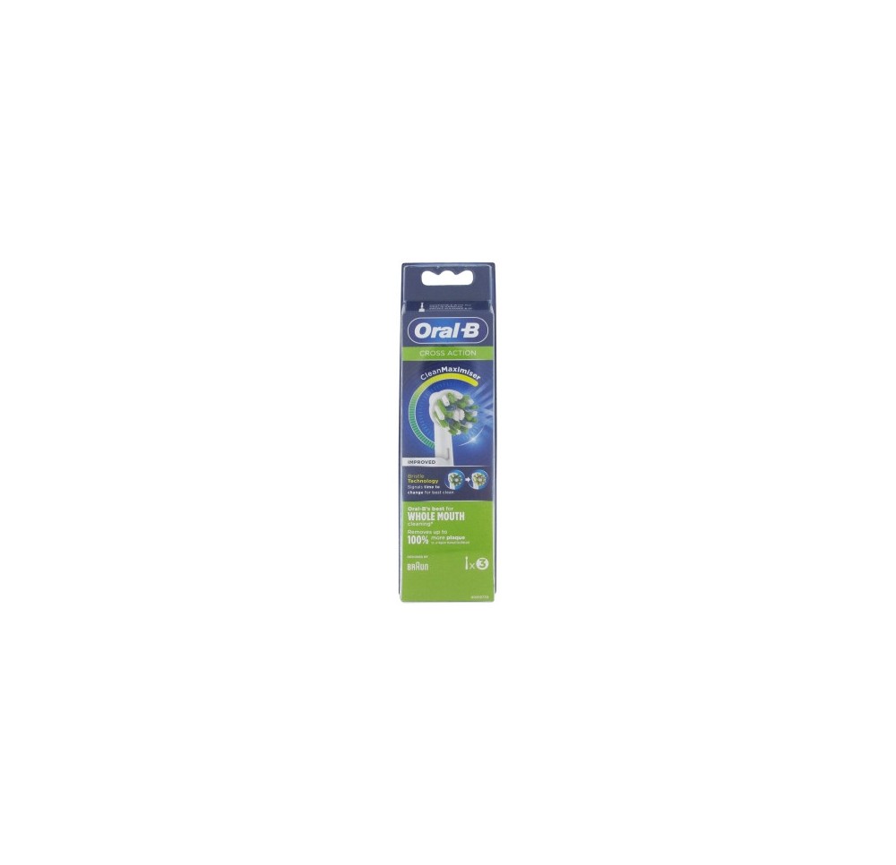 Oral B Brossettes Cross Action Electrique x3