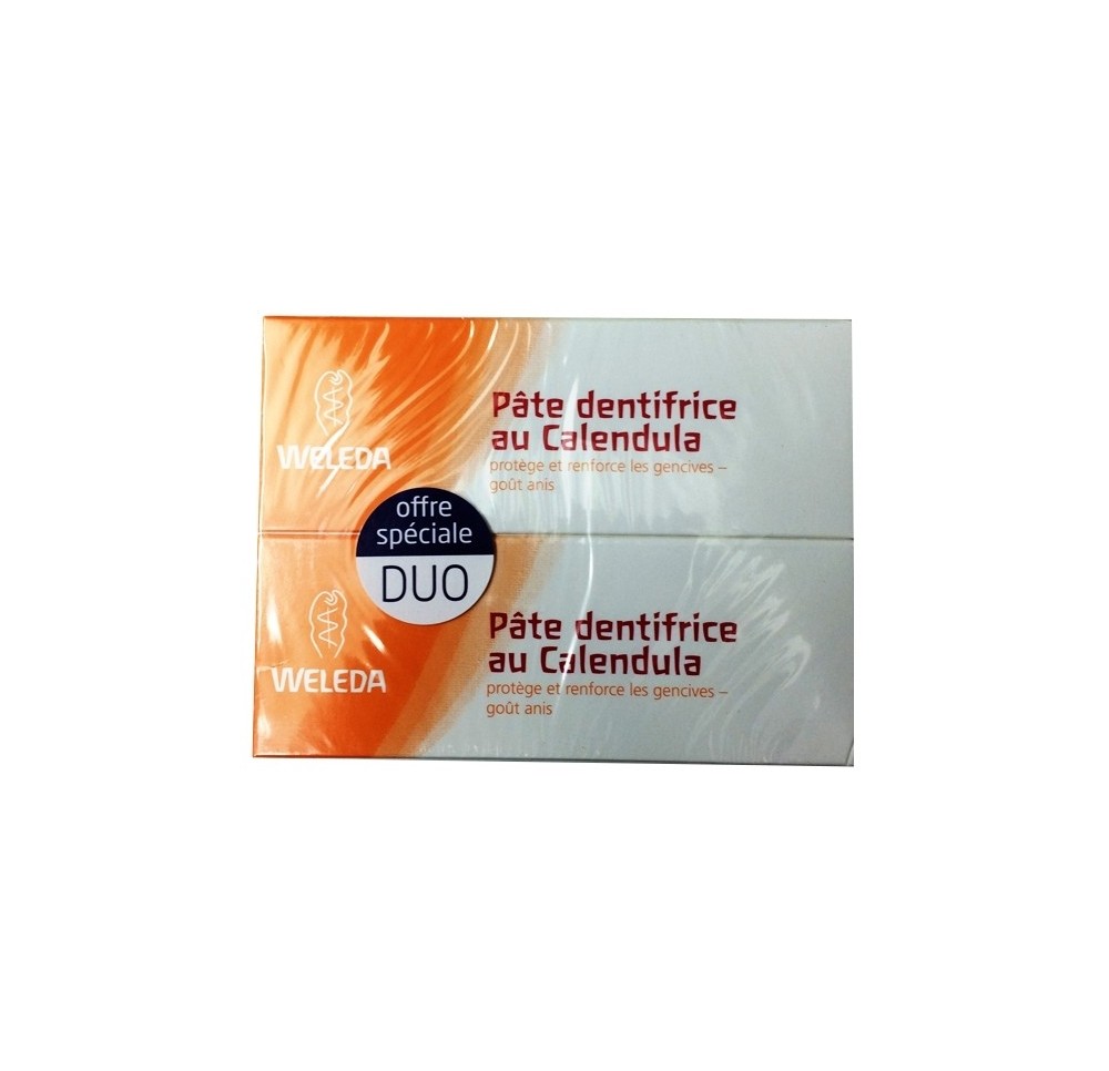 Weleda Dentifrice Pâte au Calendula 2x75ml