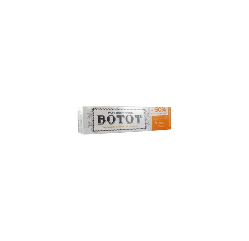 Botot Dentifrice Pâte Anis Citrus Réglisse 2x75ml