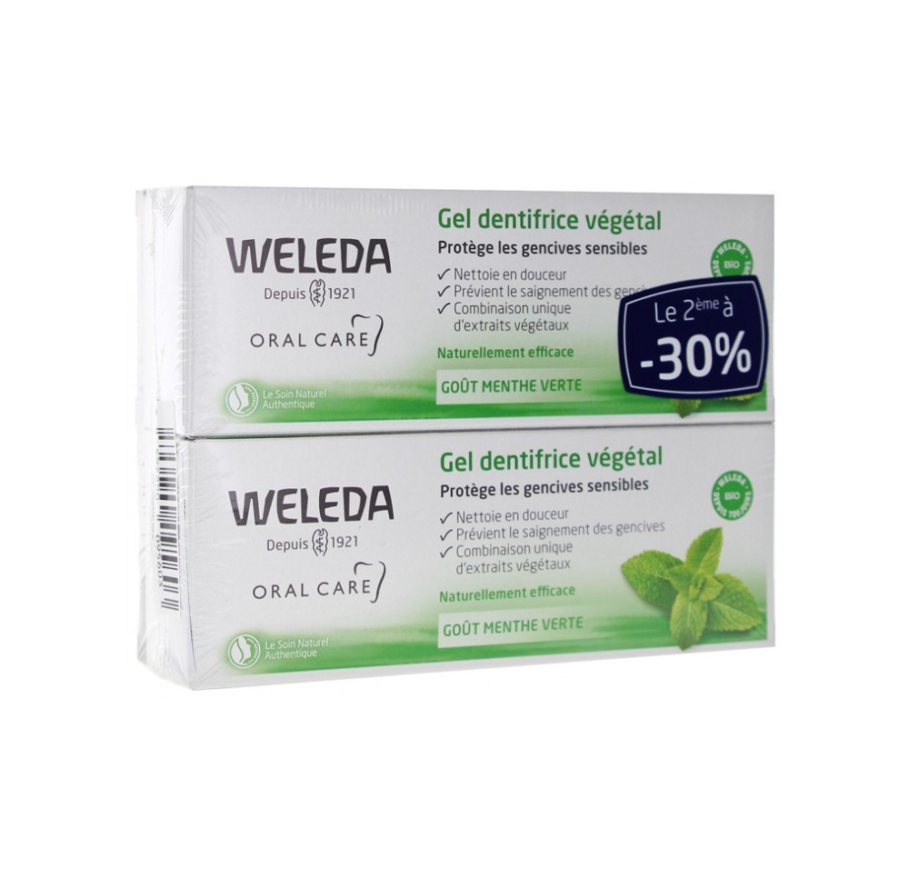 Weleda Dentifrice Gel Végétal Menthe Verte