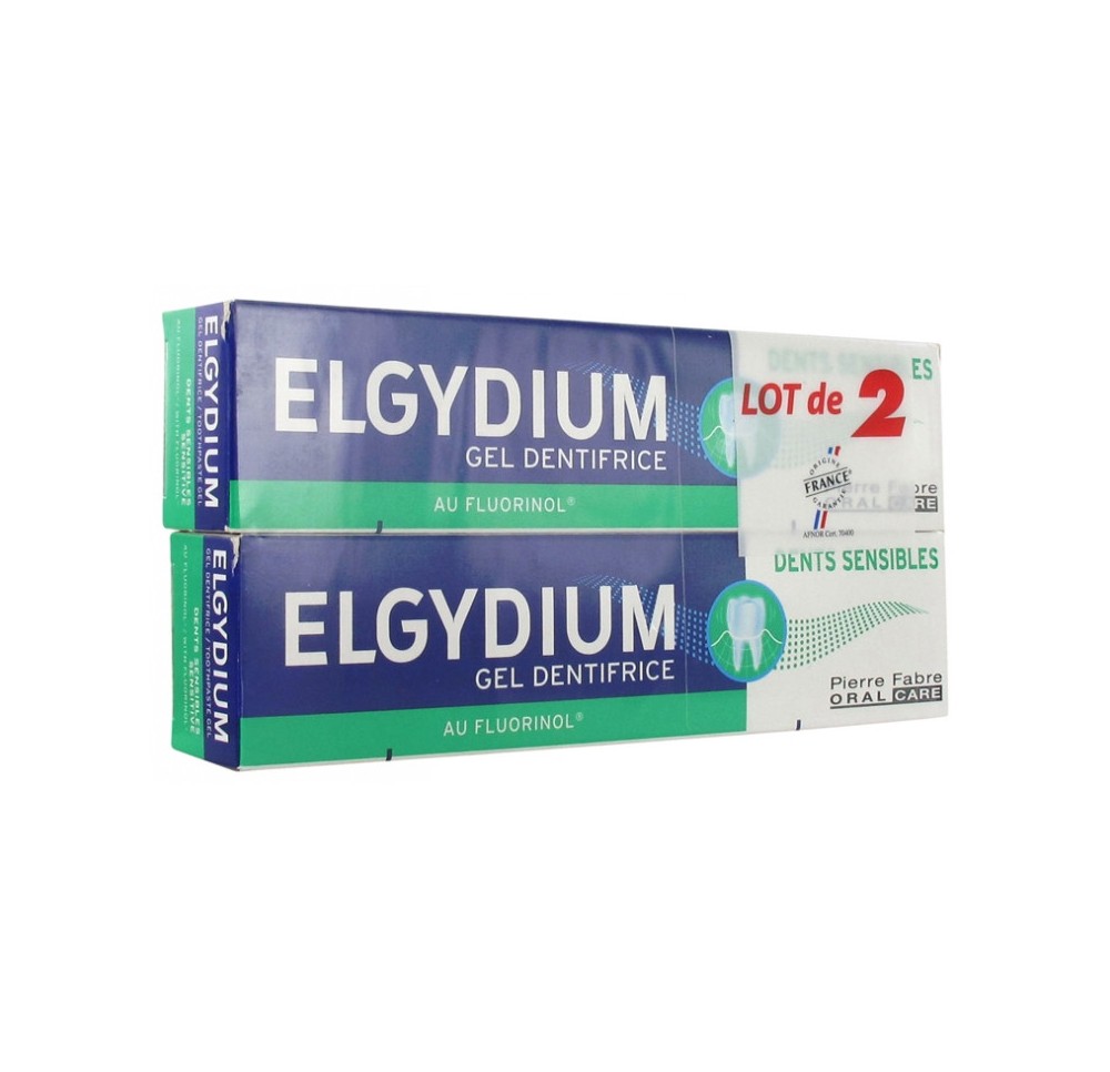 Elgydium Dentifrice Gel Dents Sensibles 2x75ml