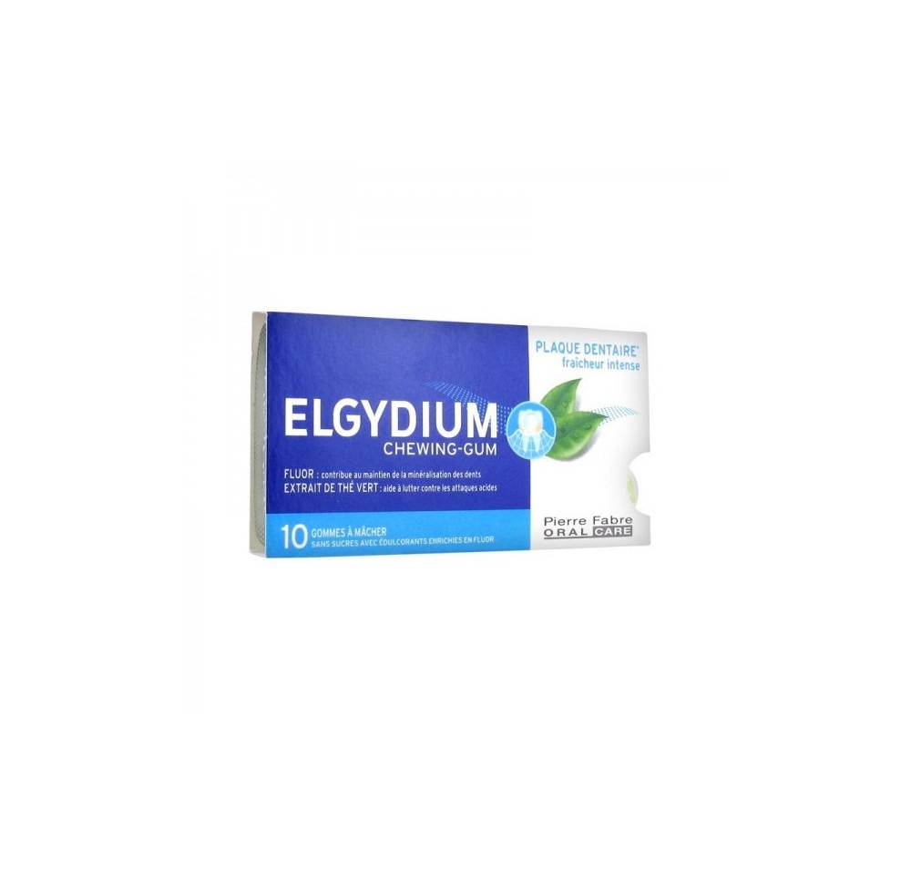 Elgydium Chewing Gum Plaque Dentaire Fraîcheur x10