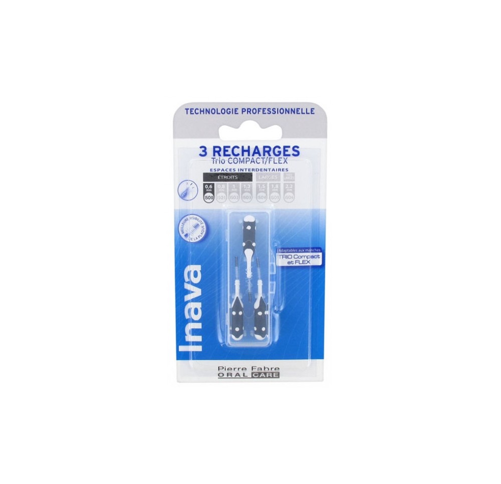 Inava Brossettes Interdent Recharge ISO 0 x3