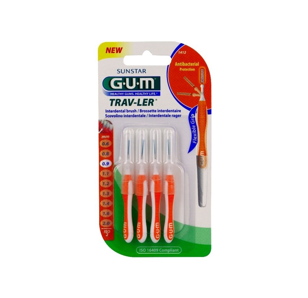 Gum Brossettes Trav-Ler 0,9mm Cylindriques x4