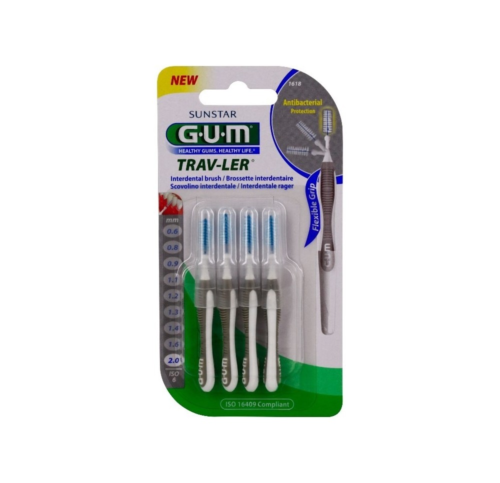 Gum Brossettes Trav-Ler 2,0mm Cylindriques x4