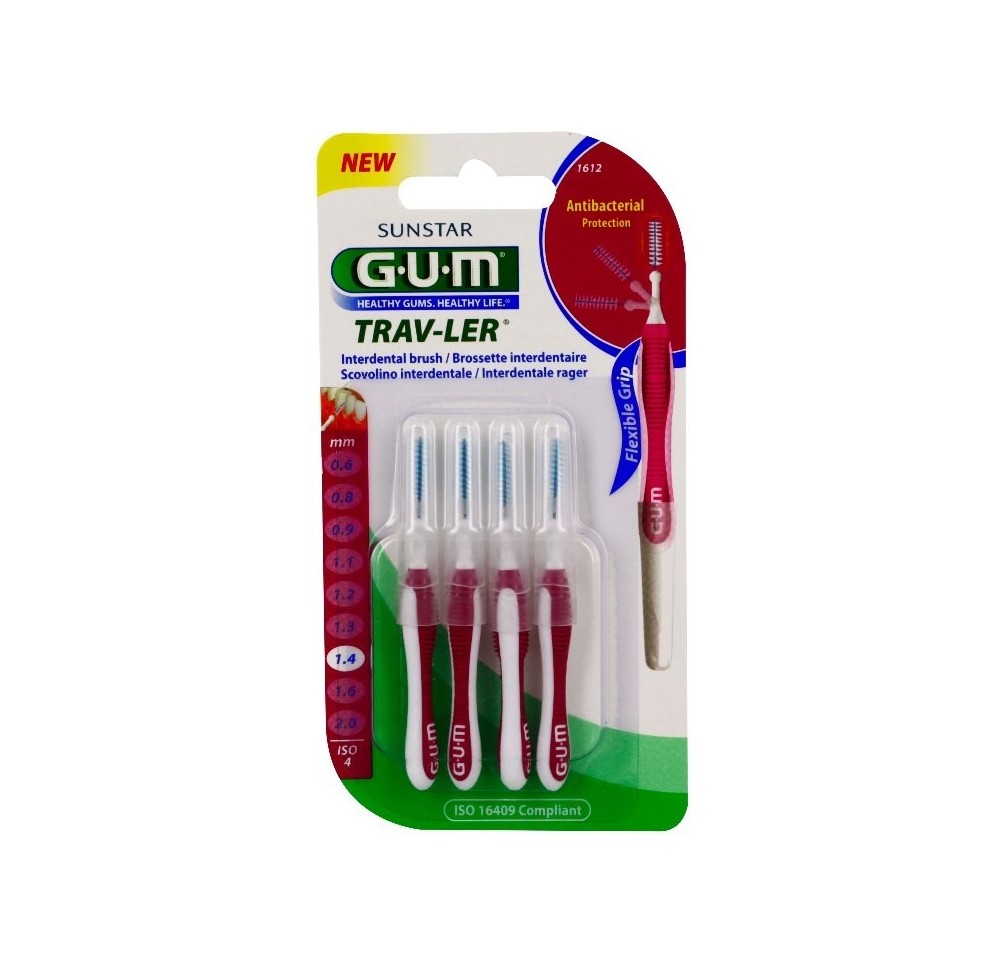 Gum Brossettes Trav-Ler 1,4mm Cylindriques x4