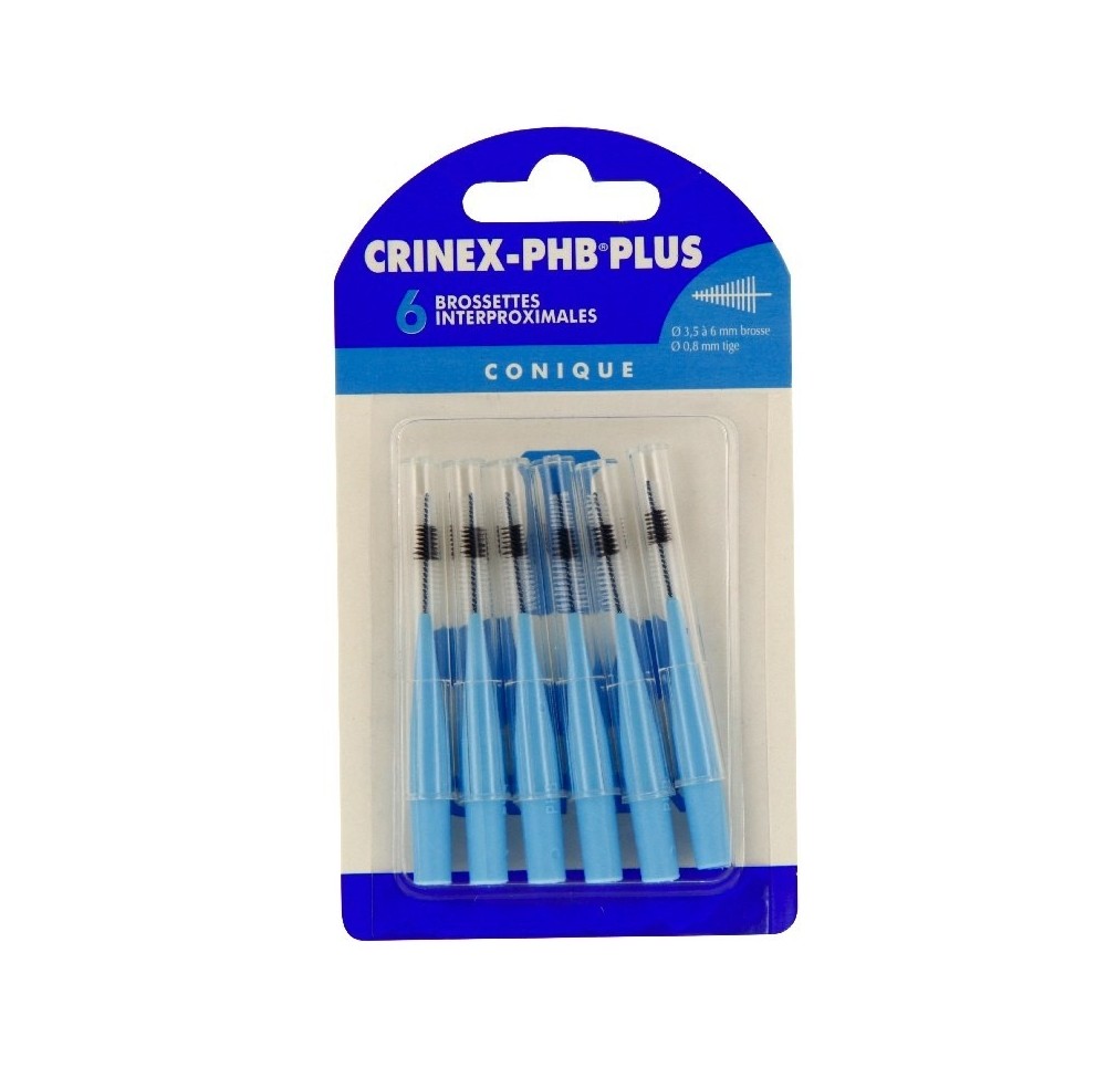 Crinex Brossettes Interdent Phb Plus Coniques x6