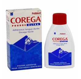 Polident Corega Poudre Ultra Poudre Adhésive Pour Prothèses Dentaires 40 G