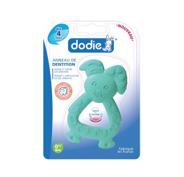 Anneau de dentition lapin bleu Dodie pour gel gingival