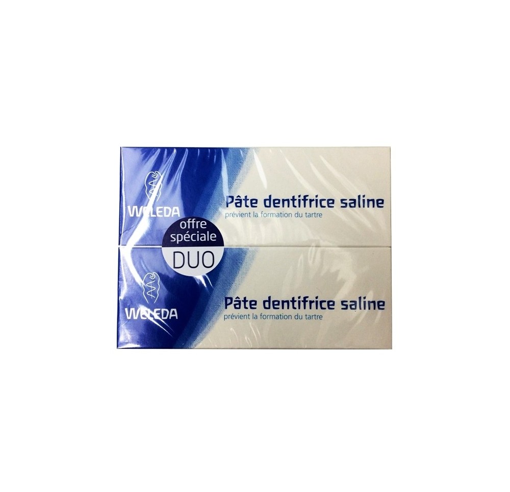 Weleda Dentifrice Pate Dentaire Saline 2x75ml