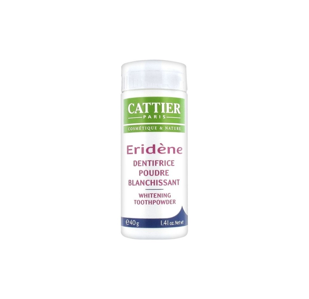 Cattier Dentifrice Eridène Poudre Blanchissant 40g